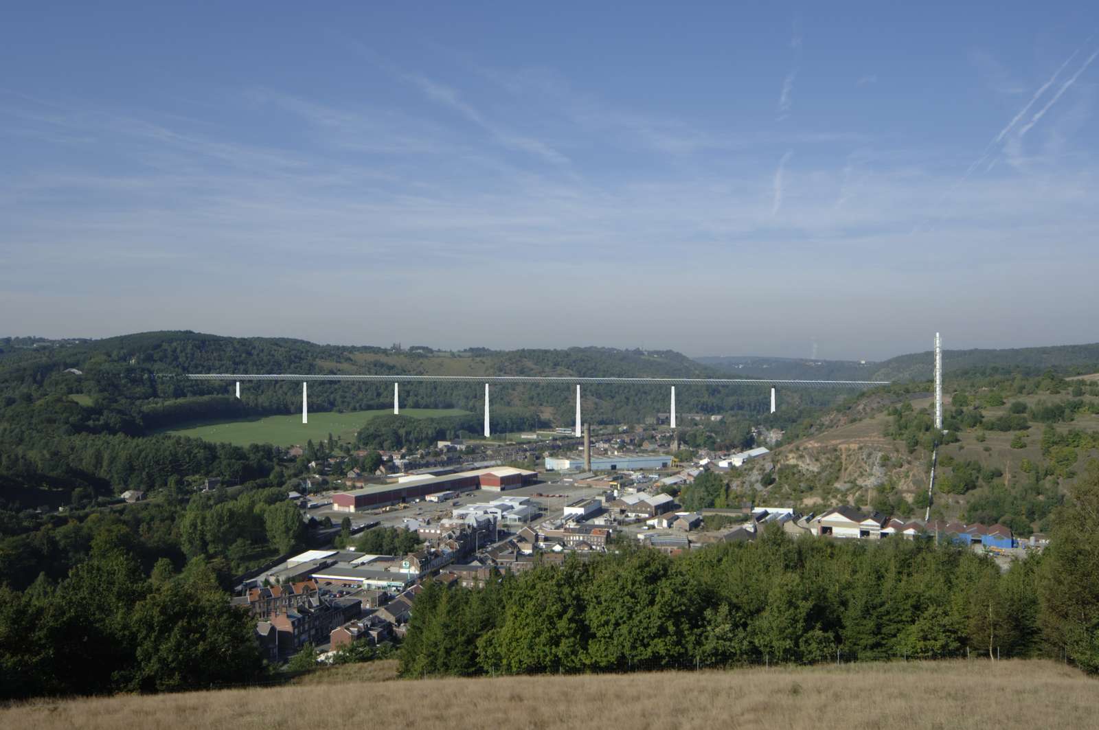 Highway viaduct in Chaudfontaine