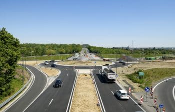 Aanleg van de wegverbindingen die het terrein van het toekomstige Grand Hôpital de Charleroi moeten ontsluiten