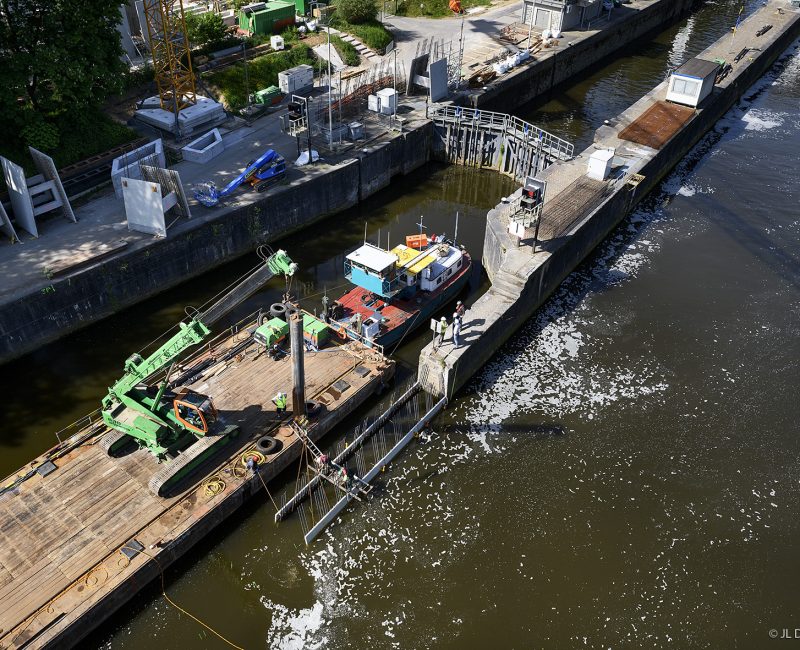 Rénovation de l’écluse d’Auvelais