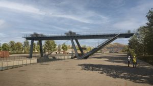 Intégration du portique sur site