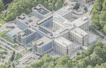 CHR Citadelle: refurbishment of the facades,  technical networks and equipment for four new care units